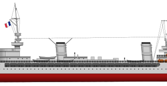 Корабль NMF Pluton [Minelaying Cruiser] (1938) - чертежи, габариты, рисунки